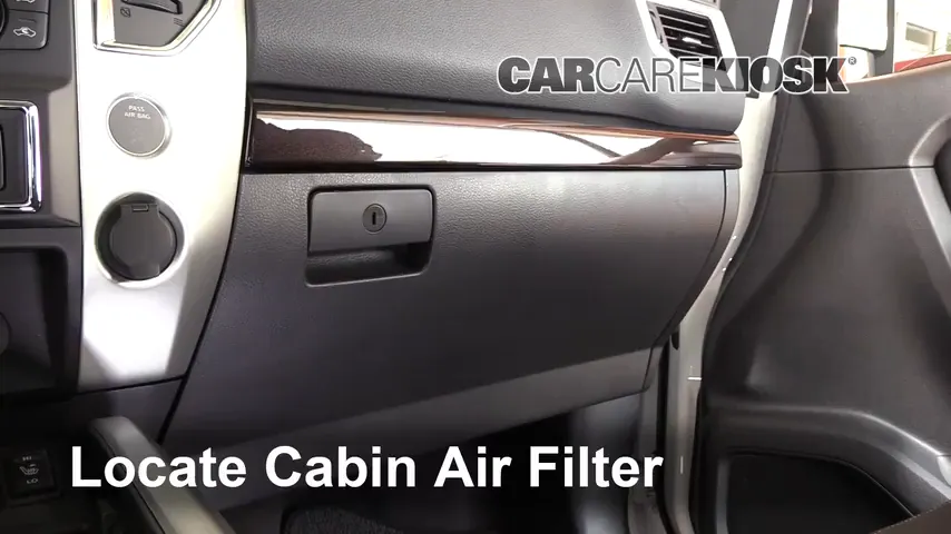 2018 Nissan Titan SV 5.6L V8 Extended Cab Pickup Air Filter (Cabin) Replace